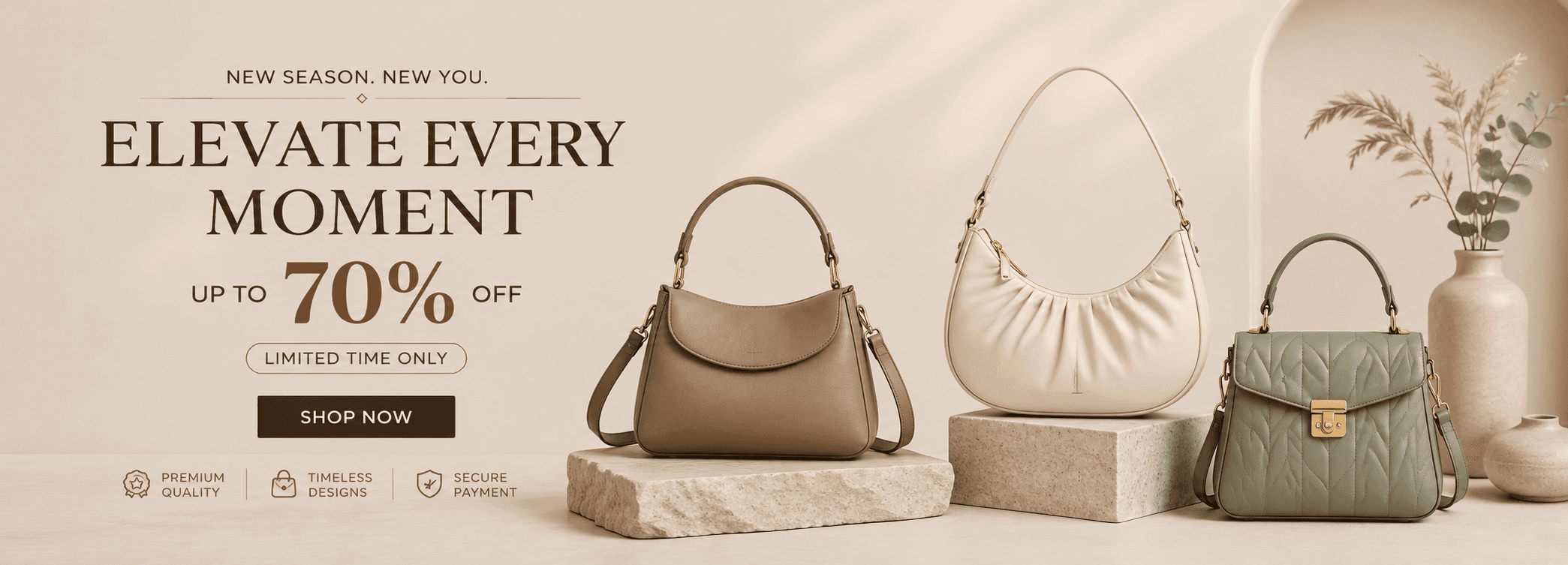 New season sale — up to 70% off, limited time only. Shop now.
